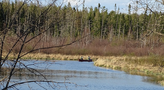 Canoeing on the river