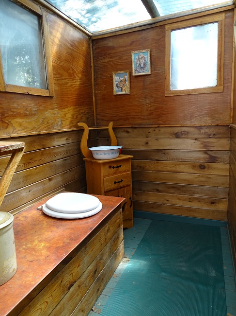 Outhouse inside