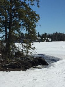 IMG 3798.JPG signs of spring ice melting away from the rocks