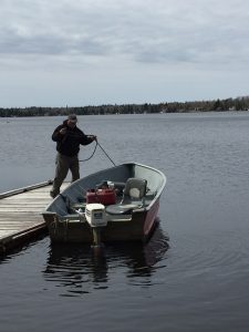 1st boat on the lake this season