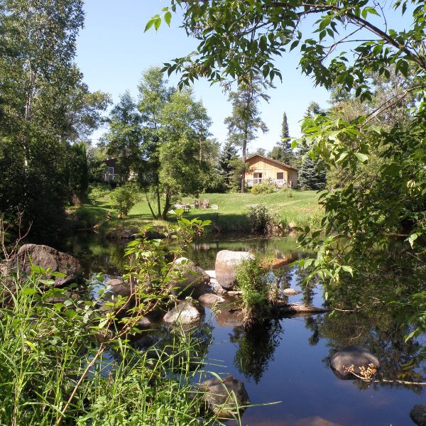 Exterior of one of the Luxury Cottages at Inverness Falls Resort, which make great options for romantic getaways.